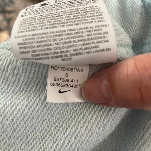 Nike Oversized Blue Sweatshirt size S - Picture 8 of 9